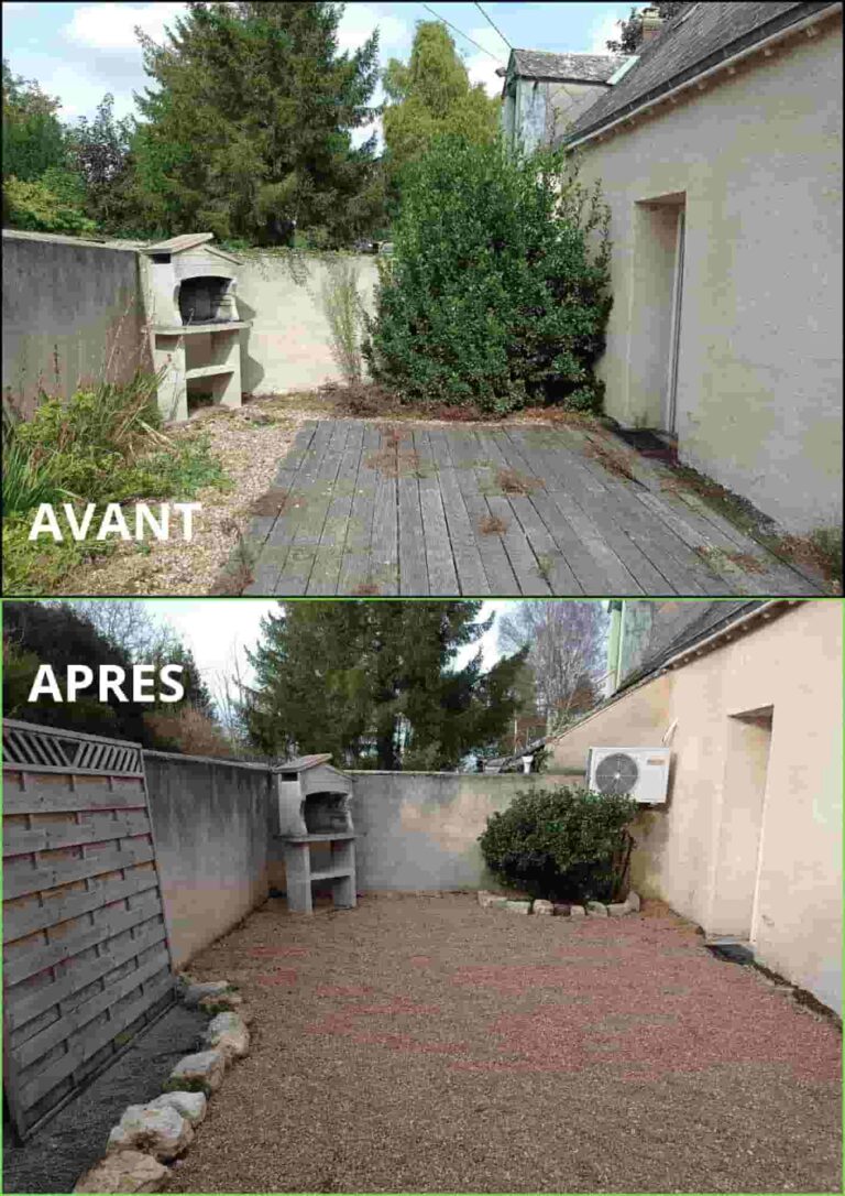 Remise en état de cour